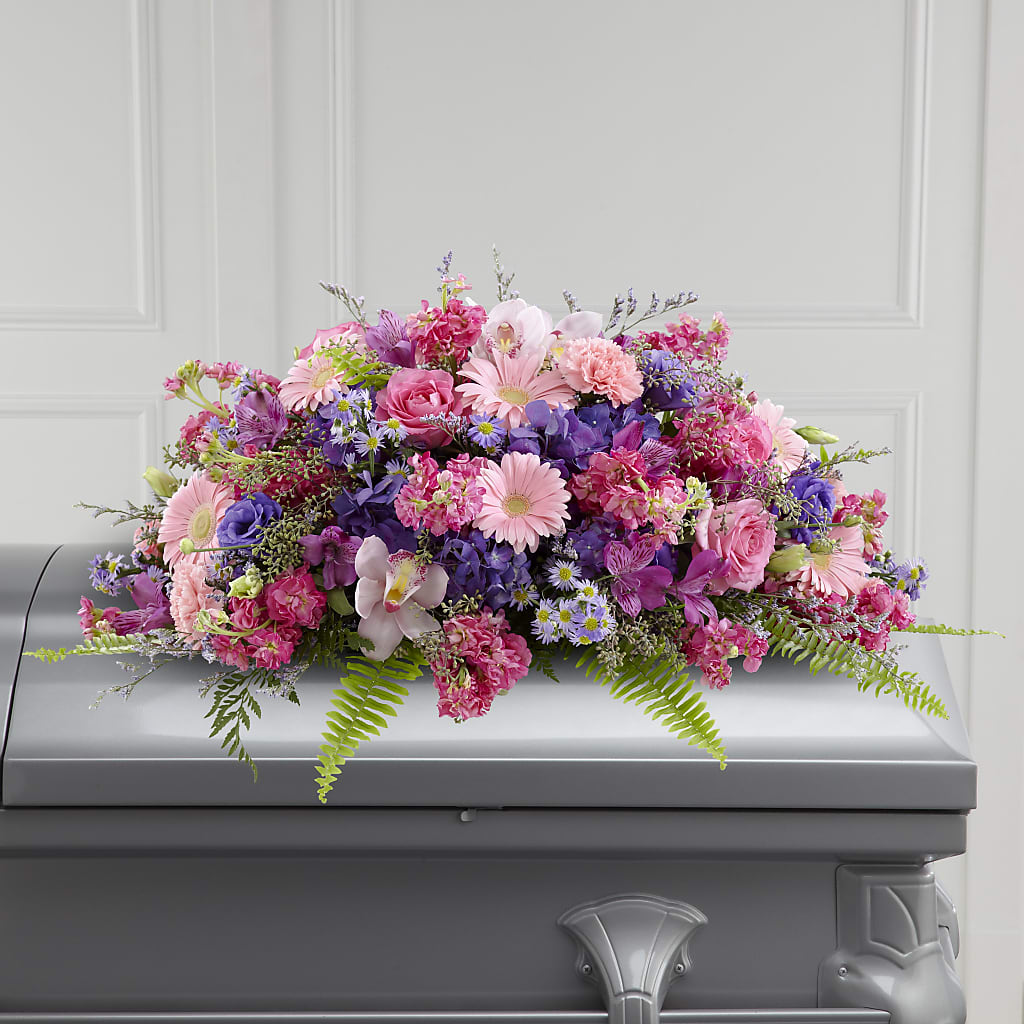 Glorious Garden Casket Spray – Maison Des Fleur Blossome, Laval PQ