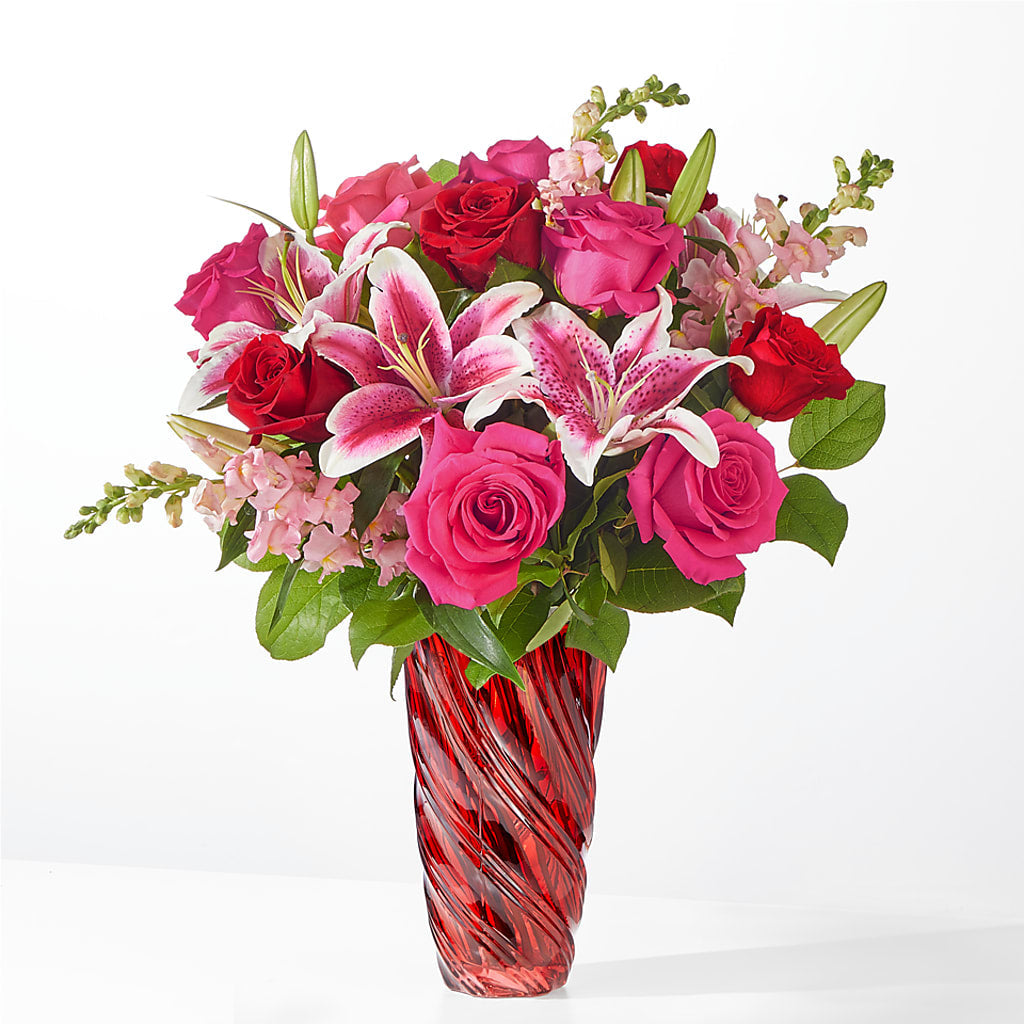 Always You Bouquet with Luxe Swirl Vase – MAISON DES FLEUR BLOSSOME, Laval PQ