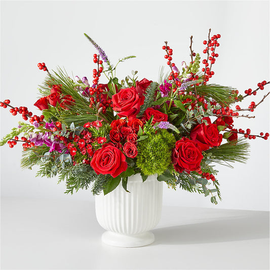 Big Red Bow Bouquet –  Maison Des Fleur Blossome, Laval PQ