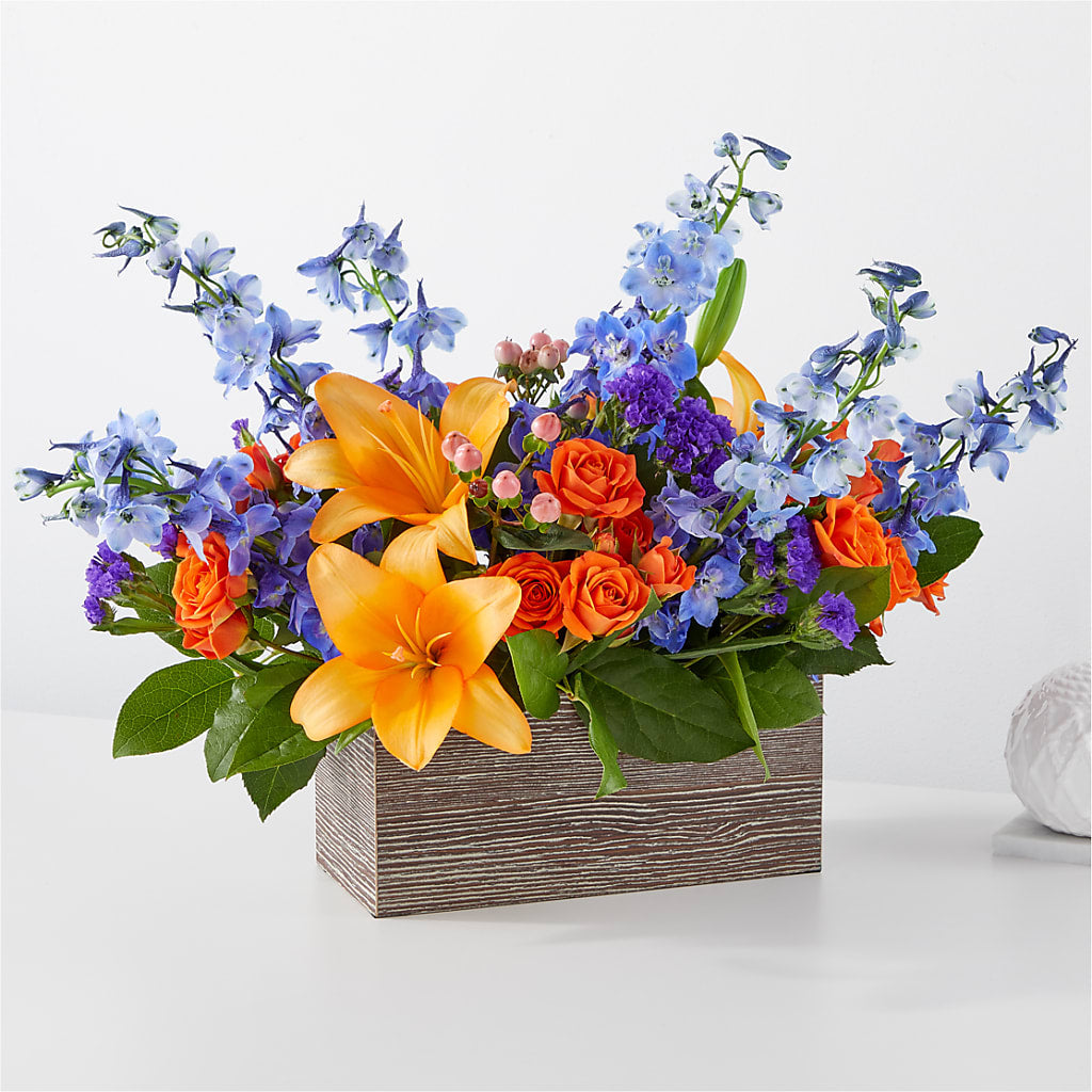 Radiant Citrus Box Bouquet – MAISON DES FLEUR BLOSSOME, Laval PQ