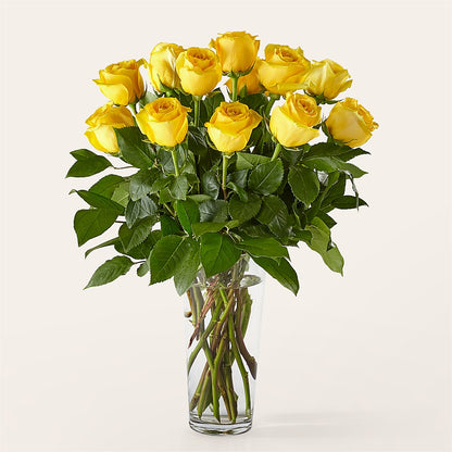 Long Stem Yellow Rose Bouquet –  Maison Des Fleur Blossome, Laval PQ