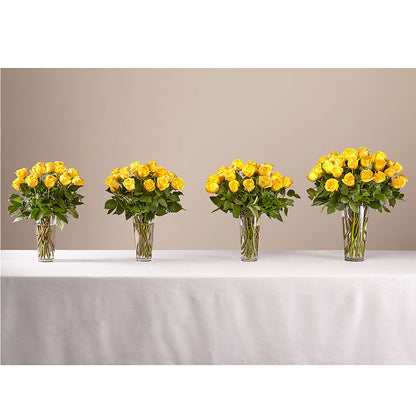 Long Stem Yellow Rose Bouquet –  Maison Des Fleurs Blossome Inc, Lachine PQ