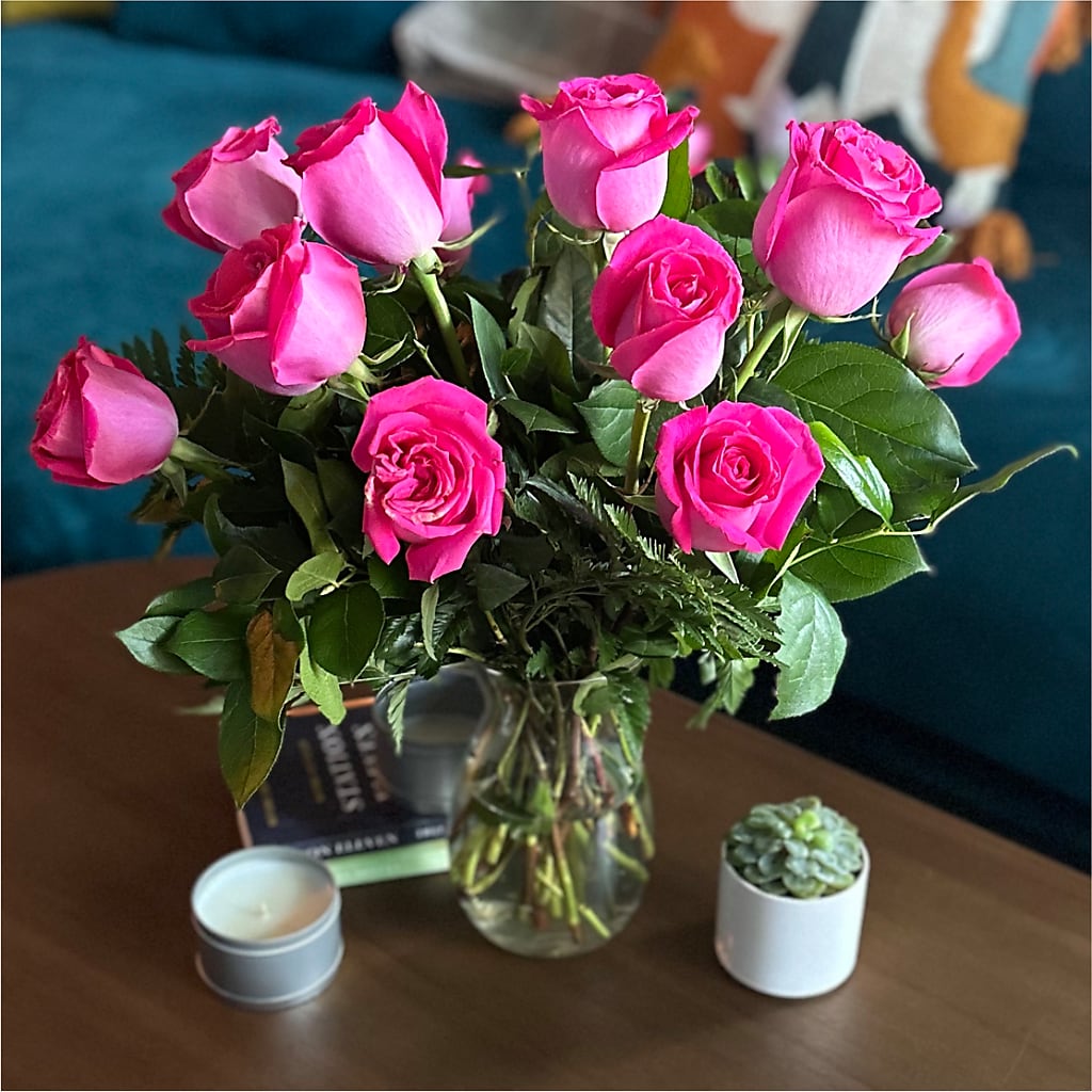 Long Stem Pink Rose Bouquet –  Maison Des Fleurs Blossome Inc, Lachine PQ