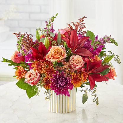 Burgundy Landscape Bouquet –  Maison Des Fleurs Blossome Inc, Lachine PQ
