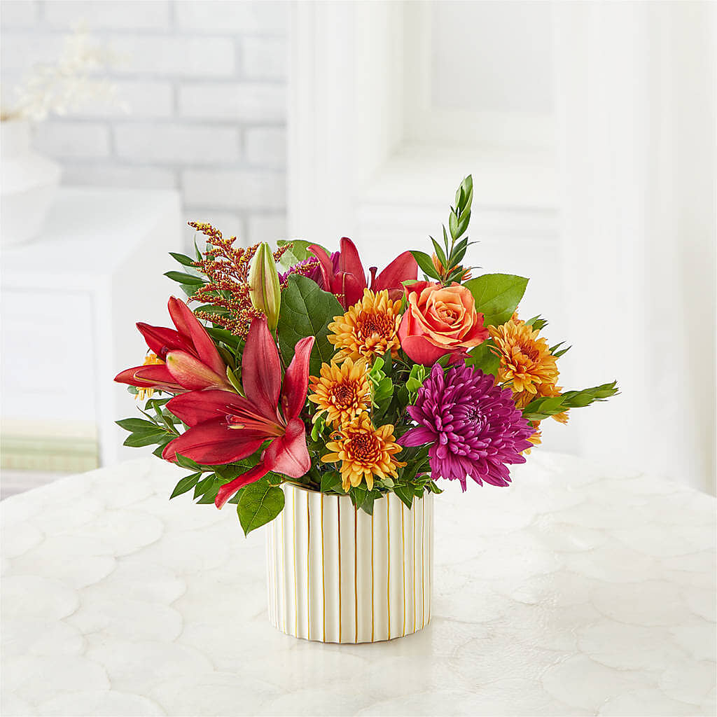 Burgundy Landscape Bouquet –  Maison Des Fleurs Blossome Inc, Lachine PQ