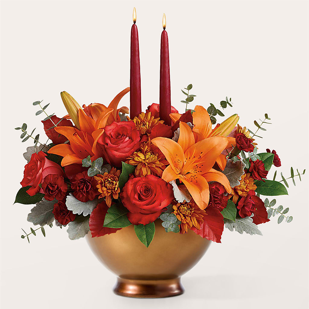 Fruits of Fall Centerpiece –  Maison Des Fleurs Blossome Inc, Lachine PQ