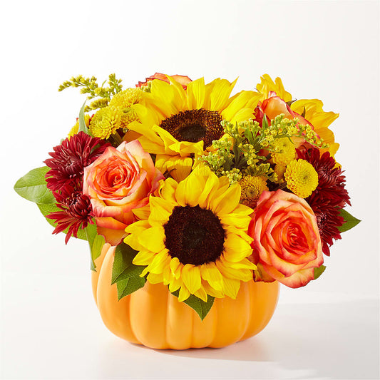 Golden Gourd Pumpkin Bouquet –  Maison Des Fleur Blossome, Laval PQ