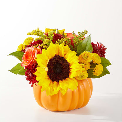 Golden Gourd Pumpkin Bouquet – MAISON DES FLEUR BLOSSOME, Laval PQ
