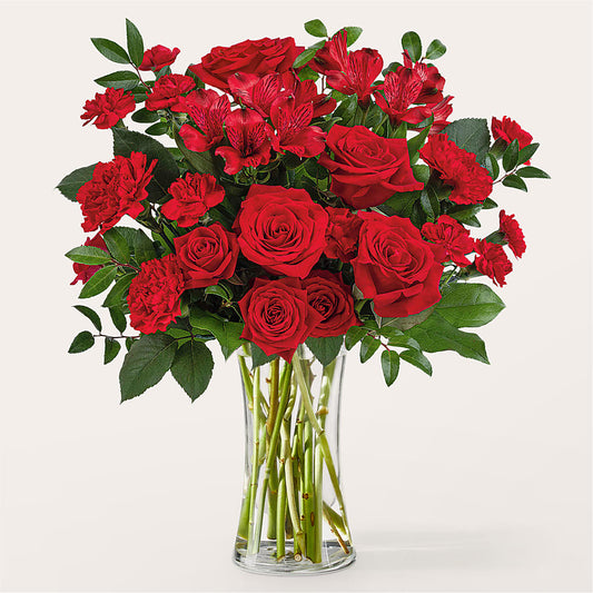 Brilliant Ruby Bouquet –  Maison Des Fleur Blossome, Laval PQ