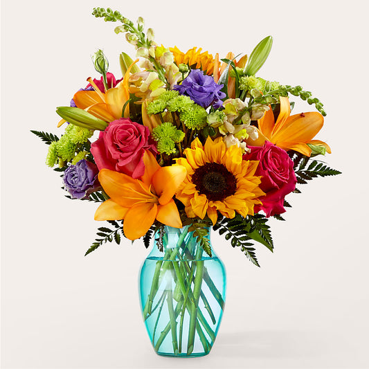 Double Rainbow Bouquet –  Maison Des Fleur Blossome, Laval PQ