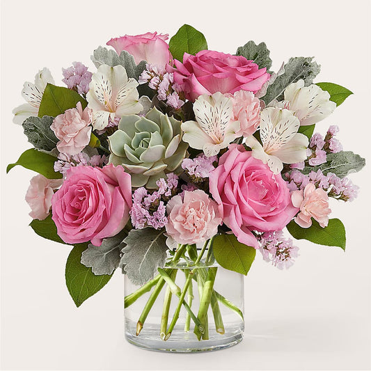 Dusty Rose Bouquet –  Maison Des Fleur Blossome, Laval PQ