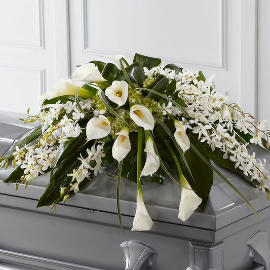 Angel Wings Casket Spray –  Maison Des Fleur Blossome, Laval PQ
