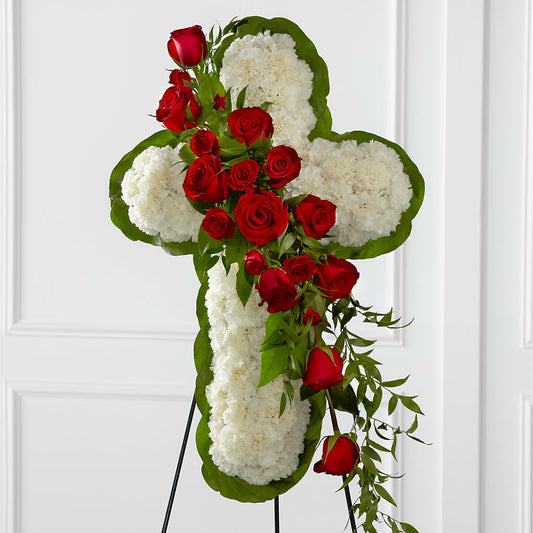 Floral Cross Easel –  Maison Des Fleur Blossome, Laval PQ
