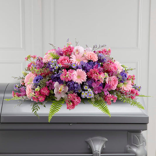 Glorious Garden Casket Spray –  Maison Des Fleur Blossome, Laval PQ