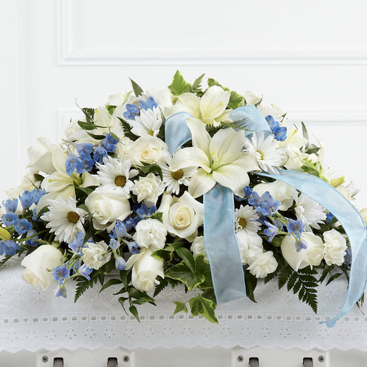 Tender Treasure Casket Spray –  Maison Des Fleur Blossome, Laval PQ