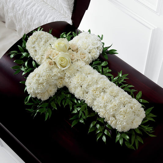 Peaceful Memories Casket Spray (Standard) –  Maison Des Fleur Blossome, Laval PQ