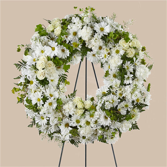 Faithful Wishes Wreath –  Maison Des Fleur Blossome, Laval PQ