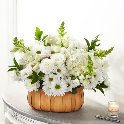 Pure Ivory Basket – MAISON DES FLEUR BLOSSOME, Laval PQ