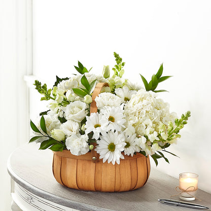 Pure Ivory Basket – MAISON DES FLEUR BLOSSOME, Laval PQ