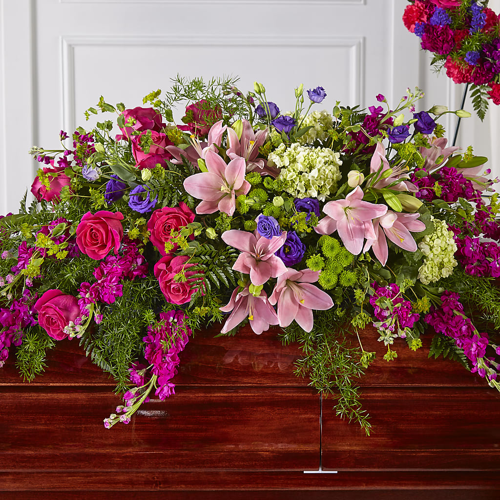 Radiant Tribute Casket Spray –  Maison Des Fleur Blossome, Laval PQ