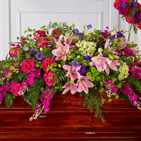 Radiant Tribute Casket Spray –  Maison Des Fleur Blossome, Laval PQ