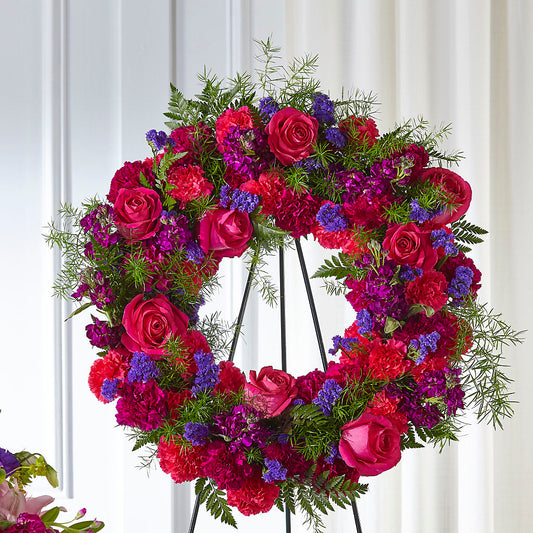Calming Colors Wreath –  Maison Des Fleur Blossome, Laval PQ