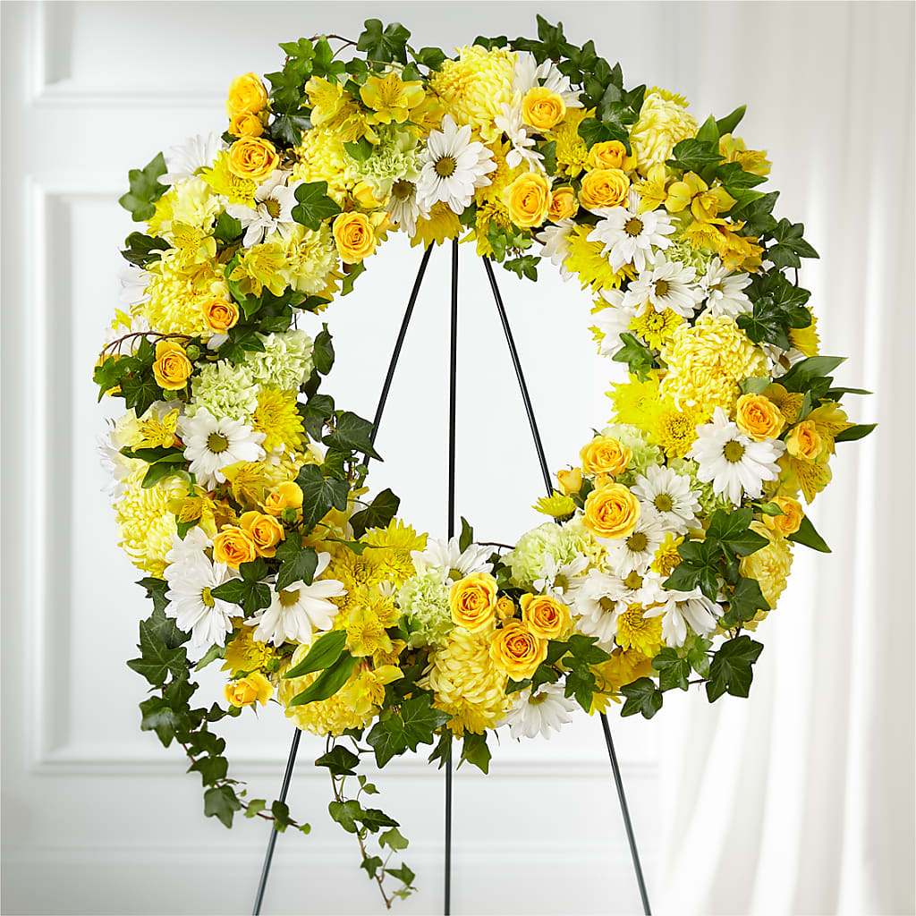 Golden Remembrance Wreath –  Maison Des Fleur Blossome, Laval PQ