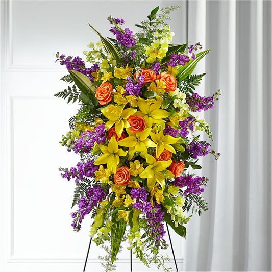 Thoughtful Prayers Standing Spray –  Maison Des Fleur Blossome, Laval PQ