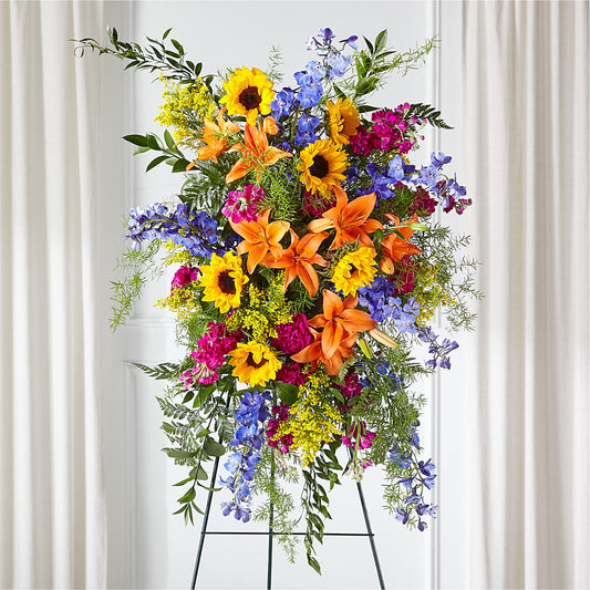 Sunlit Memories Standing Spray (Standard) –  Maison Des Fleur Blossome, Laval PQ