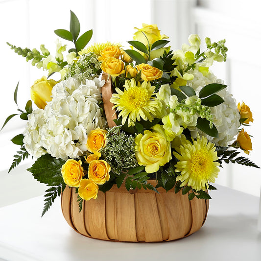 Rustic Remembrance Basket – MAISON DES FLEUR BLOSSOME, Laval PQ