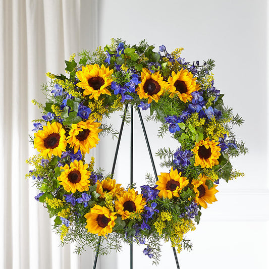 Bright Rays Wreath –  Maison Des Fleur Blossome, Laval PQ