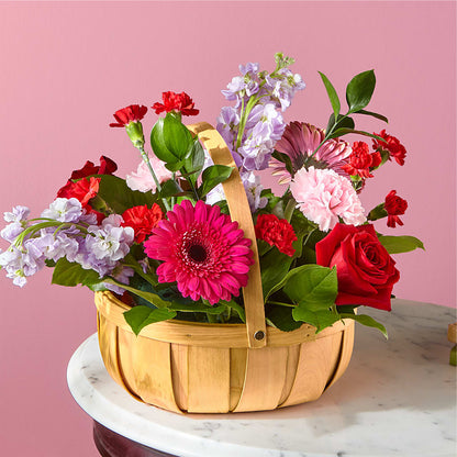 Pink Picnic Basket – MAISON DES FLEUR BLOSSOME, Laval PQ