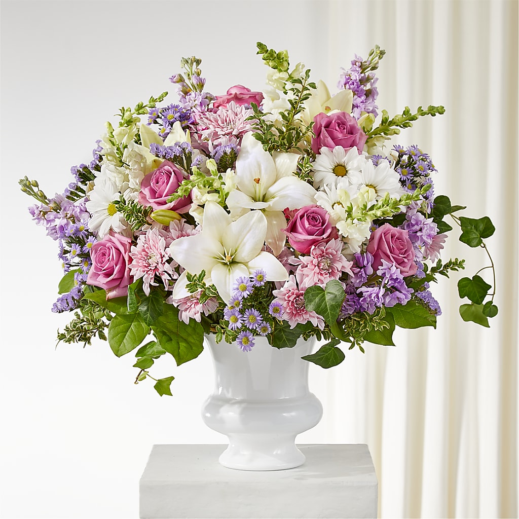 Remarkable Life Urn Arrangement –  Maison Des Fleur Blossome, Laval PQ