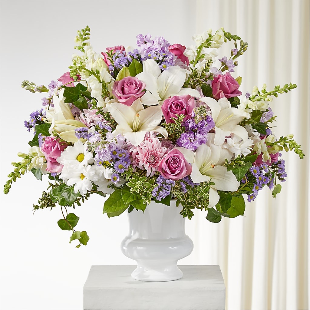 Remarkable Life Urn Arrangement –  Maison Des Fleur Blossome, Laval PQ