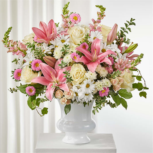 Empathetic Blooms Urn Arrangement –  Maison Des Fleur Blossome, Laval PQ