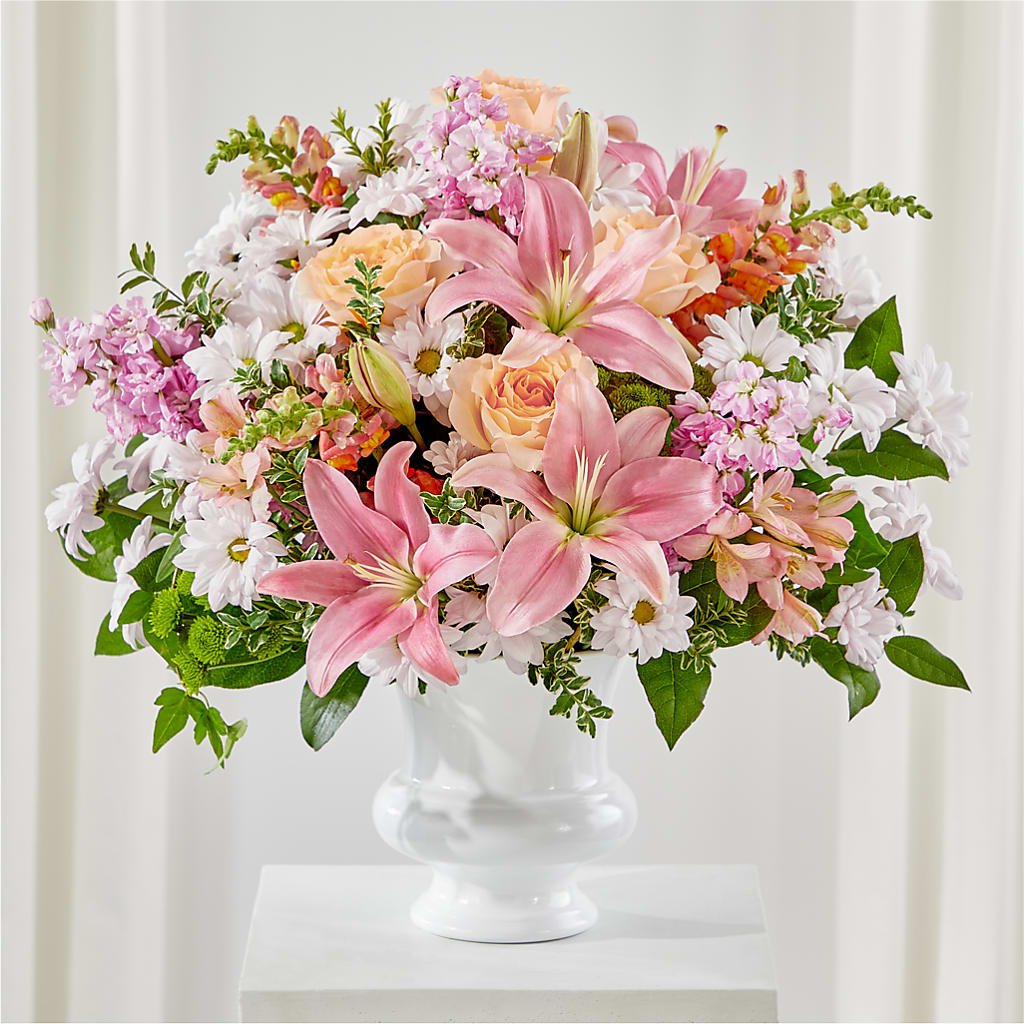 Heartfelt Gesture Urn Arrangement – MAISON DES FLEUR BLOSSOME, Laval PQ