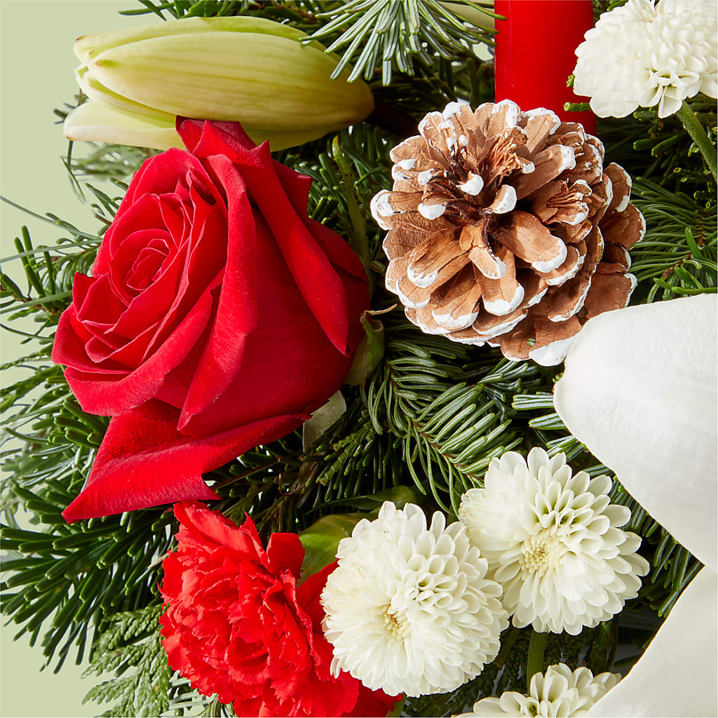 Seasonal Festivities Centerpiece –  Maison Des Fleurs Blossome Inc, Lachine PQ