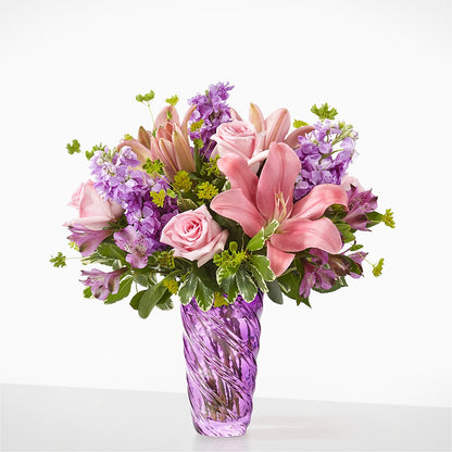 Precious Petals Bouquet with Luxe Swirl Vase – MAISON DES FLEUR BLOSSOME, Laval PQ