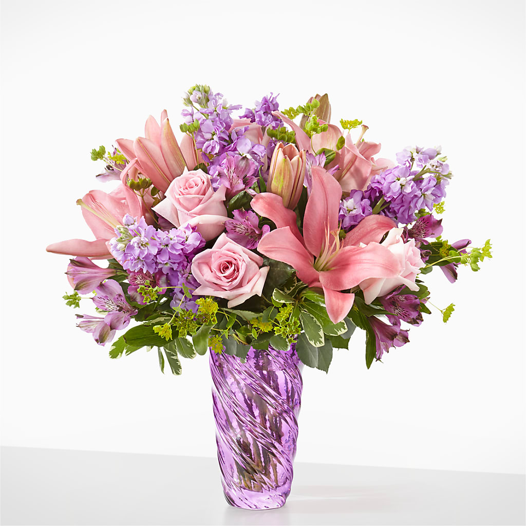 Precious Petals Bouquet with Luxe Swirl Vase – MAISON DES FLEUR BLOSSOME, Laval PQ