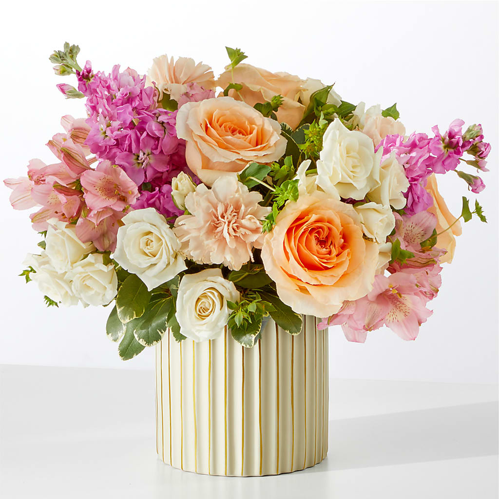 Paradise Bouquet with Ivory Vase – MAISON DES FLEUR BLOSSOME, Laval PQ