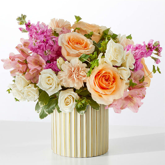 Paradise Bouquet with Ivory Vase –  Maison Des Fleur Blossome, Laval PQ