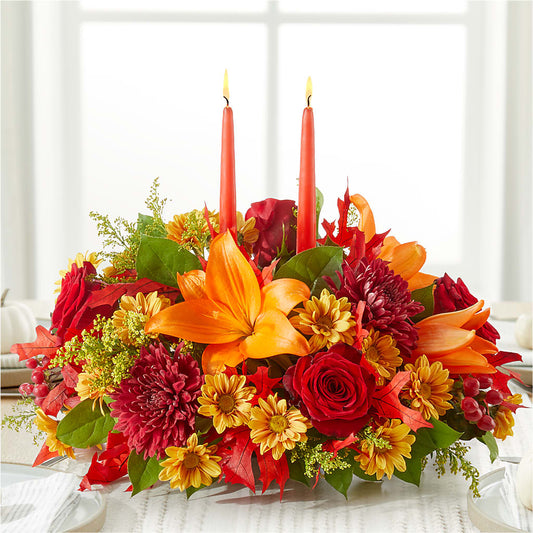 Autumn's Embrace Centerpiece –  Maison Des Fleurs Blossome Inc, Lachine PQ