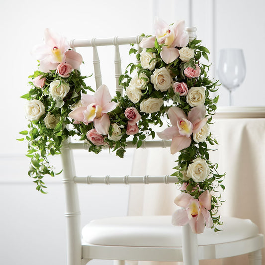 Orchid Rose Chair Décor –  Maison Des Fleur Blossome, Laval PQ