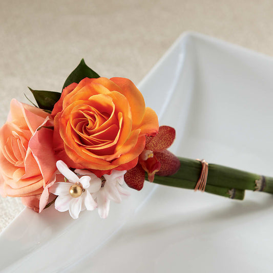 Sunset Dream Boutonniere –  Maison Des Fleur Blossome, Laval PQ