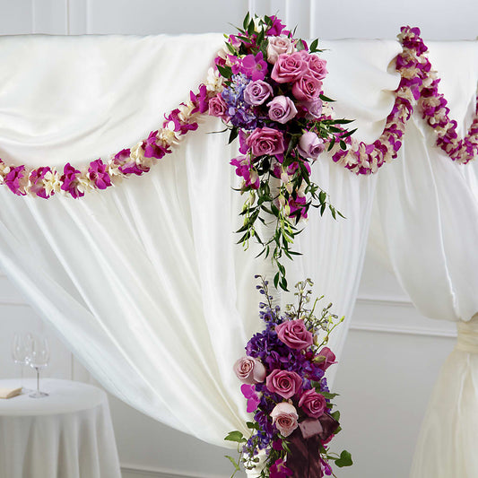 Color & Light Chuppah Decor –  Maison Des Fleur Blossome, Laval PQ