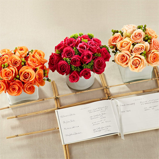 Dawn Rose Centerpiece –  Maison Des Fleur Blossome, Laval PQ