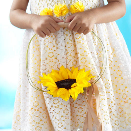 Sweet Sunshine Flower Girl Bouquet –  Maison Des Fleur Blossome, Laval PQ